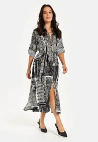 Liquorish Shirt dress - multi coloured