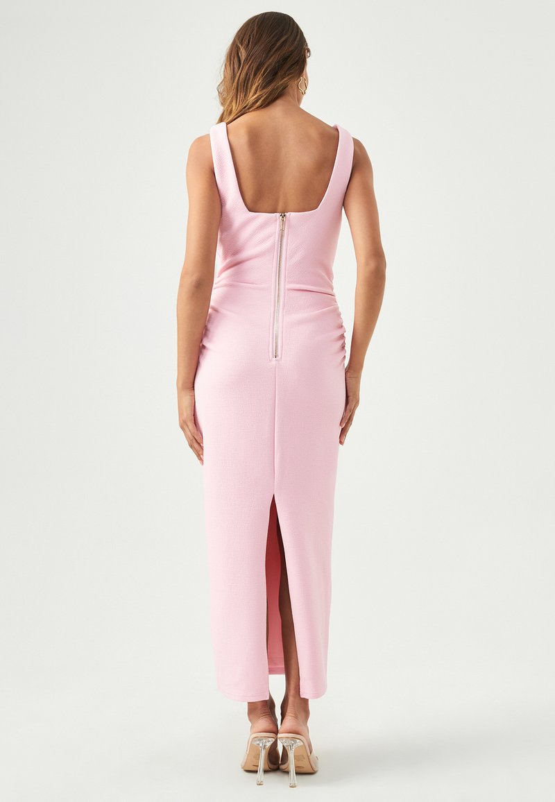strapless open back dress Anastasia Steele Short Pink Dancing Dress Fifty Shades Darker – LausenCrafts main image 1
