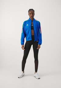 adidas Sportswear TIRO CUT 3-STRIPES TRACK - Φούτερ με φερμουάρ - blue/green