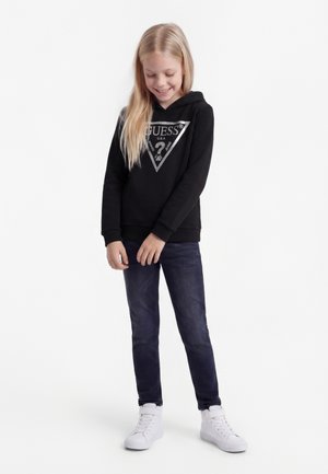 Guess JUNIOR HOODED CORE - Mikina s kapucí - jet black