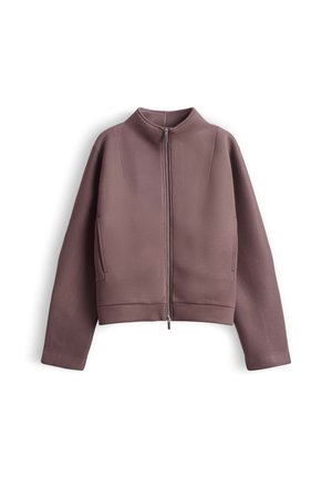 someday., RELAXED FIT STAND COLLAR - Sweater met rits - taupewood
