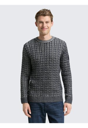 Strickpullover - navy blue plated