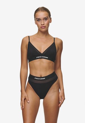 JAMILA TRIANGLE BRALETTE - Brassière - black white