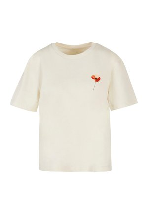 Merchcode SERENITY TEE - Print T-shirt - whitesand