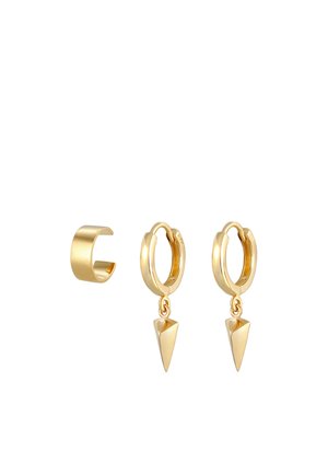 Elli 2ER SET EARCUFF CREOLE DREIECK - Naušnice - gold-coloured