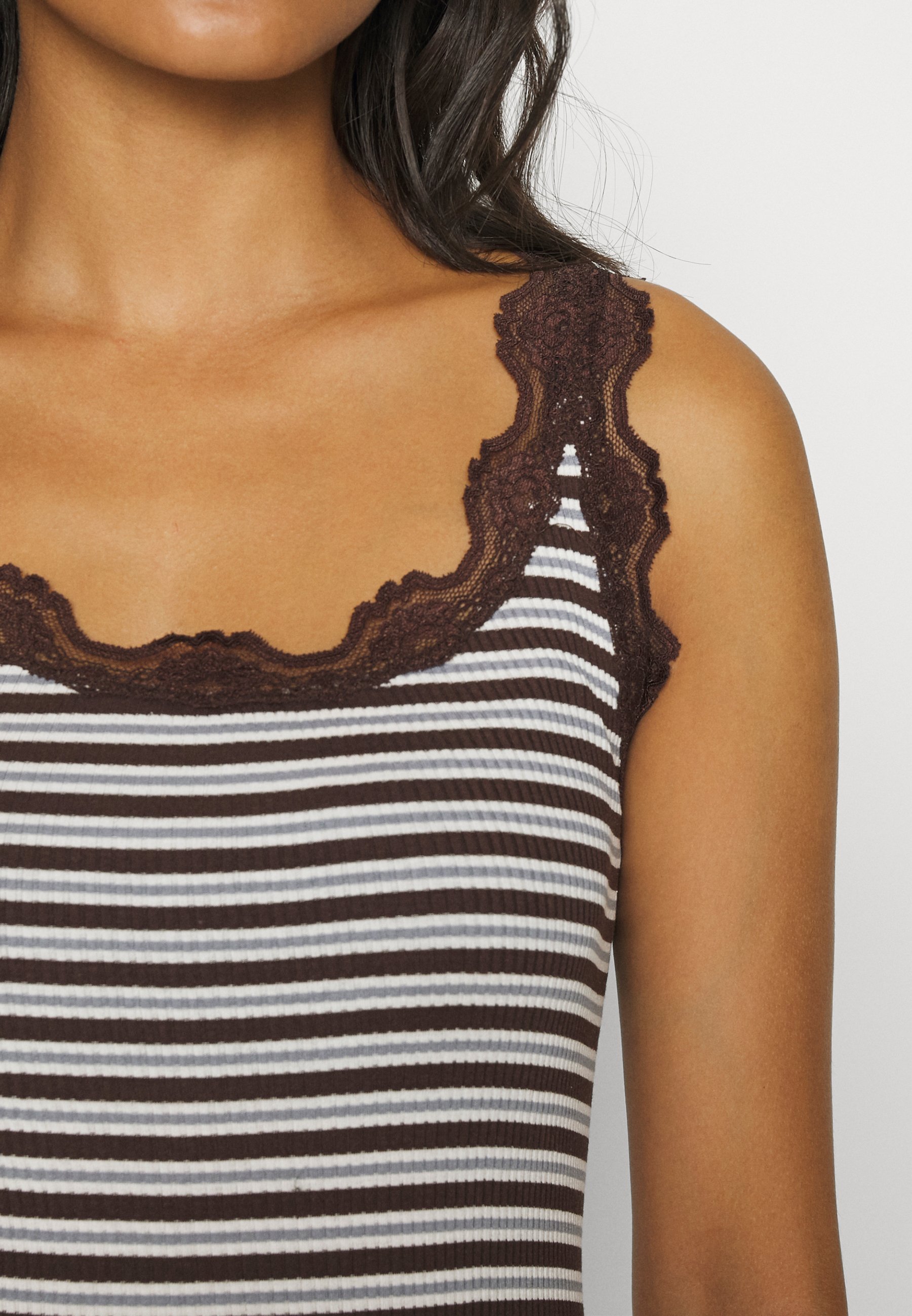 Rosemunde Top - brown/white/bruin - Zalando.nl