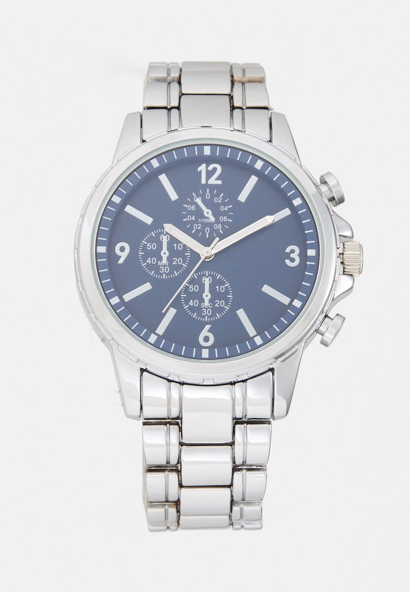 Pier One UNISEX - Käekell - silver-coloured/blue