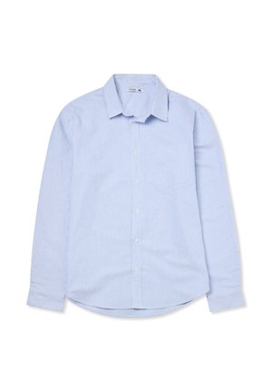 Terranova OXFORD A RIGHE - Camicia - var celeste