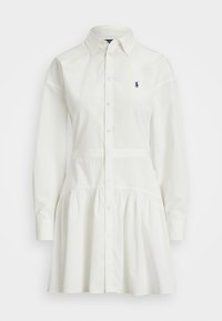 COTTON BROADCLOTH PANELED SHIRTDRESS - Blusenkleid - white