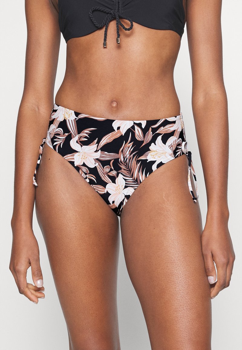 women'secret PRINT WAIST BRIEF Bikini bottoms schwarz/black
