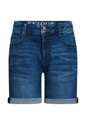 Denim shorts - dark blue denim
