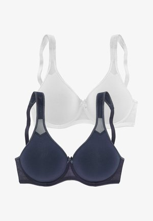 LASCANA T-shirt bra - marine + weiß