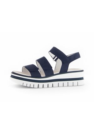 Sandalen met plateauzool - blau