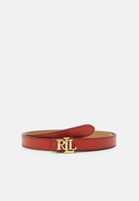 Lauren Ralph Lauren BELT SKINNY - Bälte - red sunstone/camel