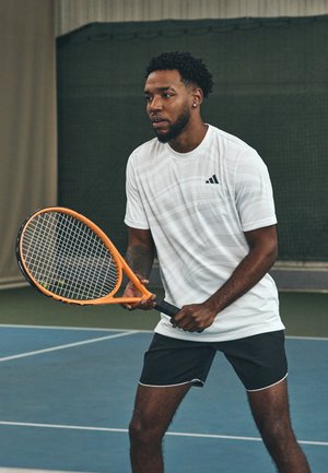 CLUB TEE - Sport T-shirt - white/dash grey