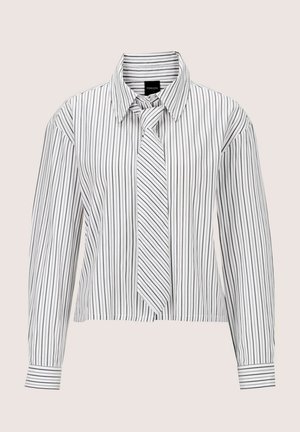 MADELEINE, MADELEINE BLUSE HEMDBLUSE MIT ABNEHMBARER KRAWATTE - Chemisier - white   gray