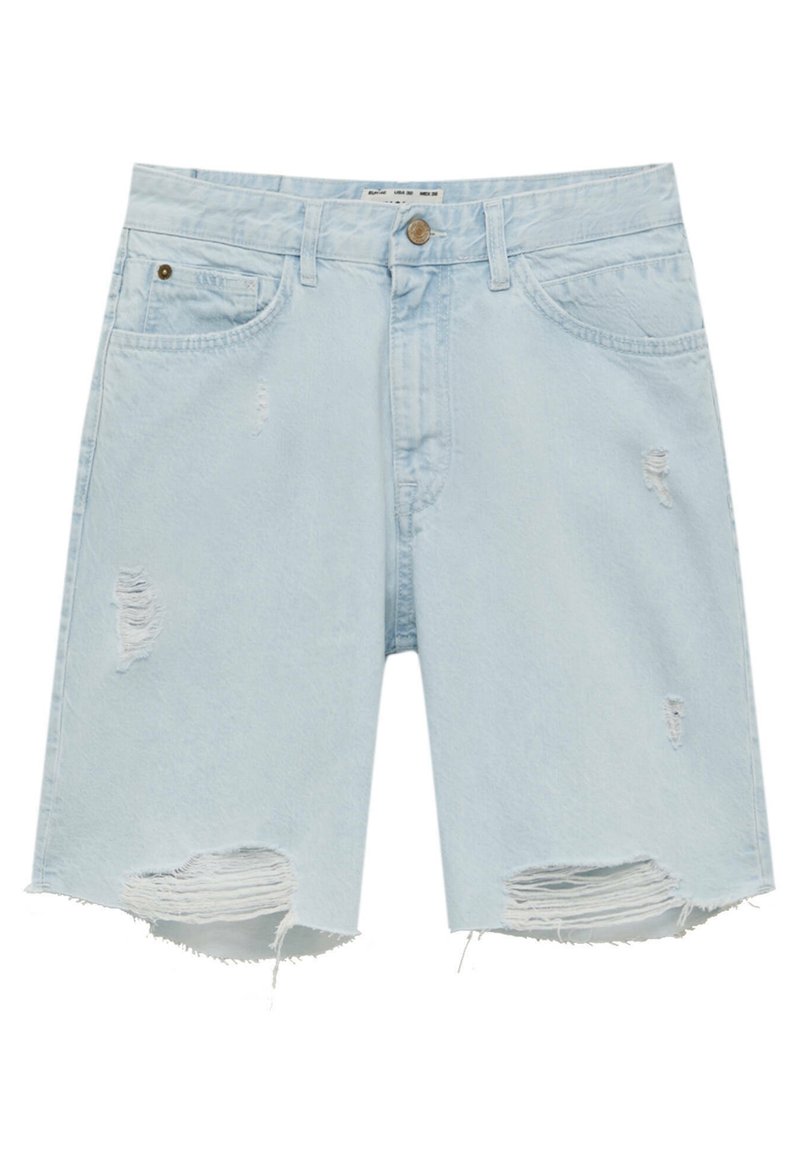 Herren Skinny Fit | PULL&BEAR Jeans Shorts stone blue denim/stone-blue denim - VK17933 Herren Skinny Fit | PULL&BEAR Jeans Shorts stone blue denim/stone-blue denim - VK17933