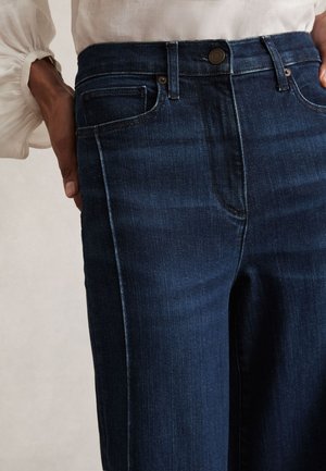 Reiss HEATHER STRETCH WIDE LEG  - Wide leg - dark blue