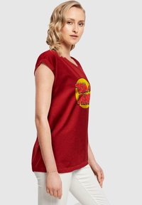 ABSOLUTE CULT TOM AND JERRY - CIRCLE LOGO - Triko s potiskem - burgundy