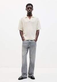 PULL&BEAR SHORT SLEEVE RUSTIC - Pólóing - sand