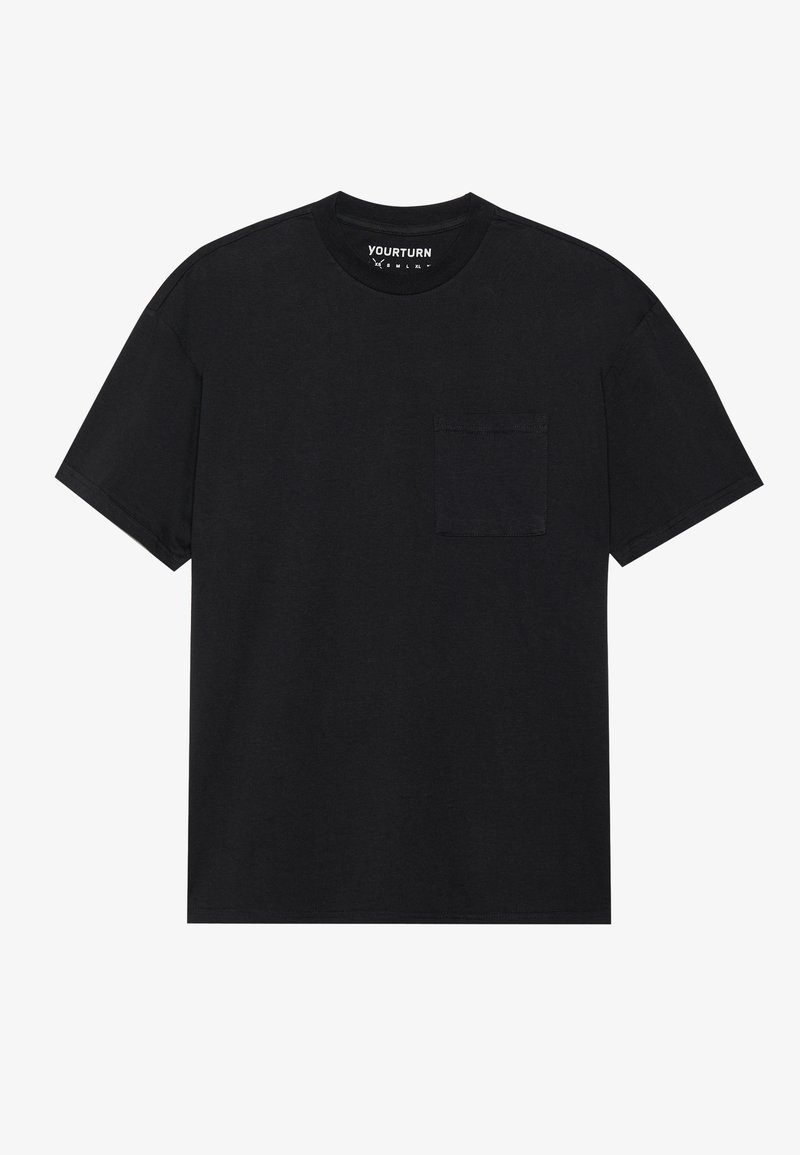 YOURTURN T-shirt basic zwart YOURTURN T-shirt basic zwart