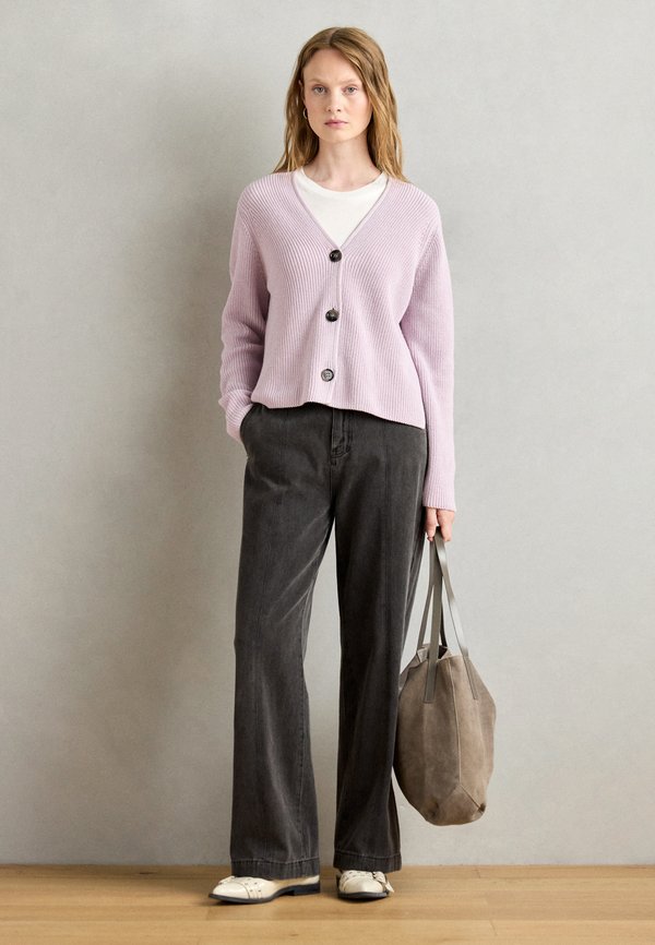 CARDIGAN  LONGSLEEVE V NECK - Cardigan - pale lilac4