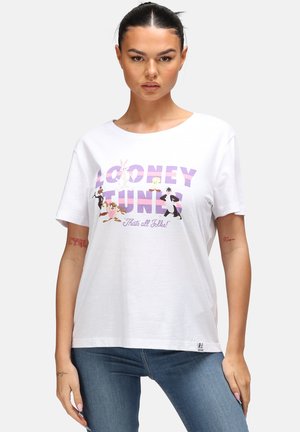 LOONEY TUNES THAT'S ALL FOLKS - Tricou cu imprimeu - white