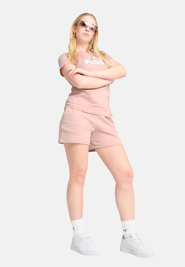 LOGO  - Print T-shirt - rose quartz4