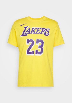 NBA LOS ANGELES LAKERS LEBRON JAMES TEE - Klubové oblečení - yellow