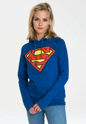 SUPERMAN-LOGO - Hoodie - blau