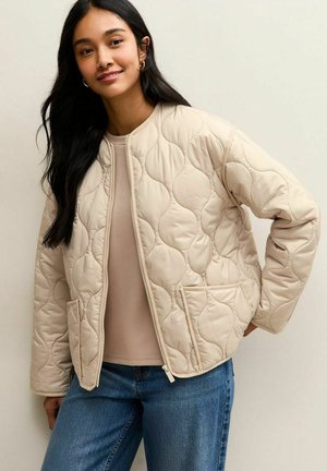 QUILTED PADDED - Veste mi-saison - stone