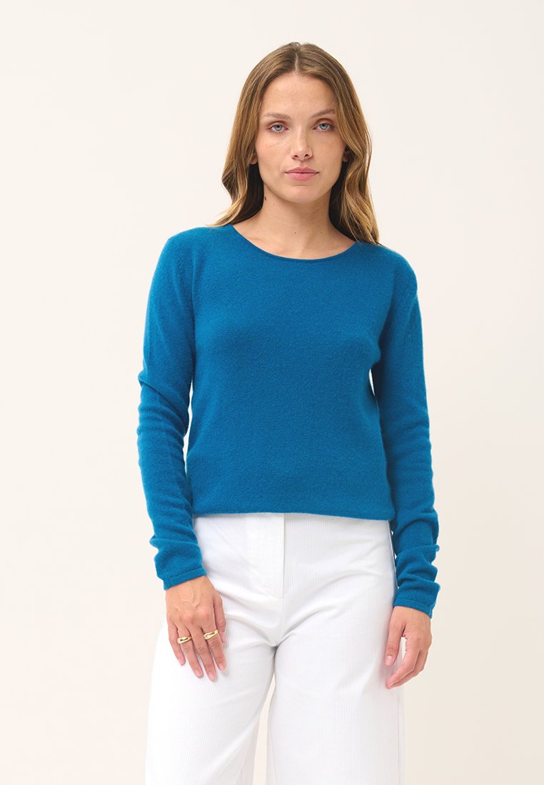 Just Cashmere Trui blauw
