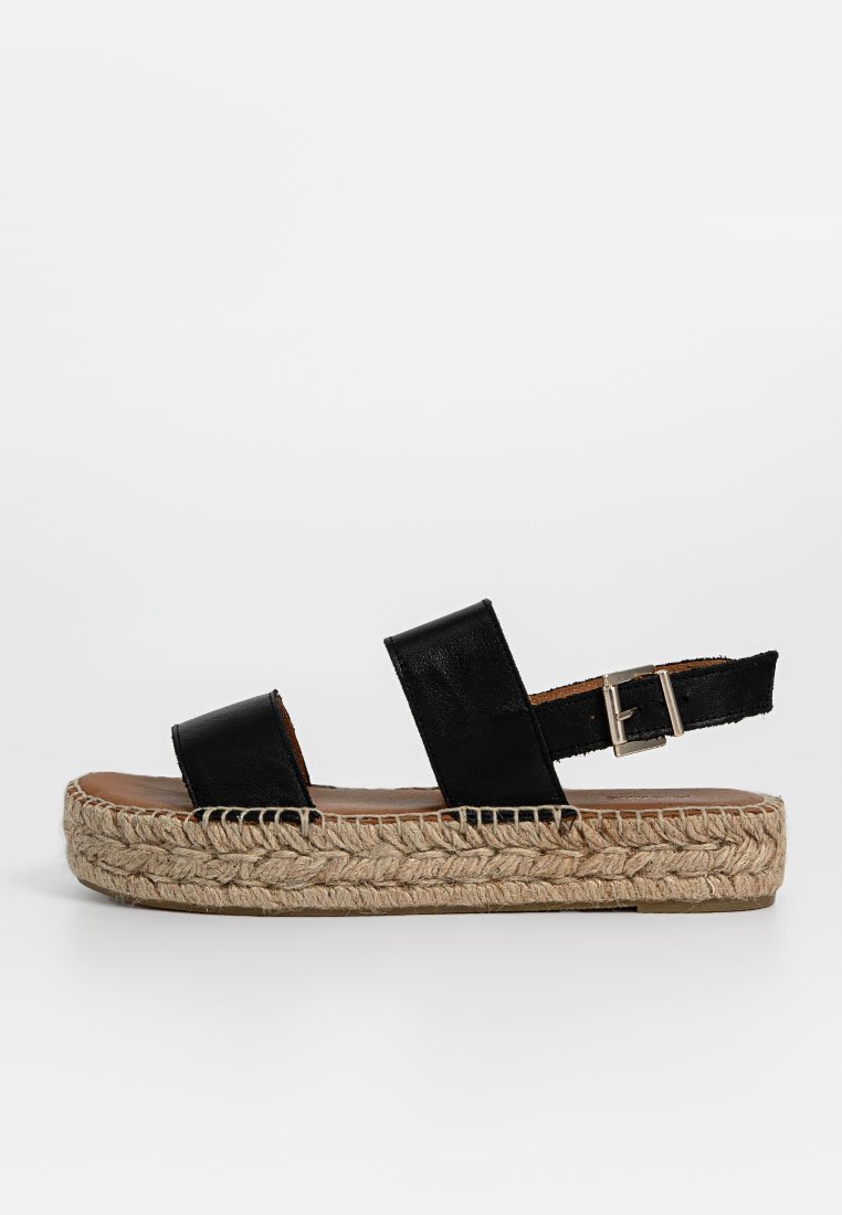 ALOHAS Sandalen met plateauzool zwart