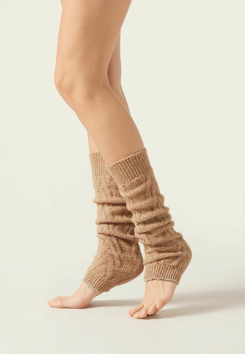 Calzedonia Stulpen - d  naturale noce treccia