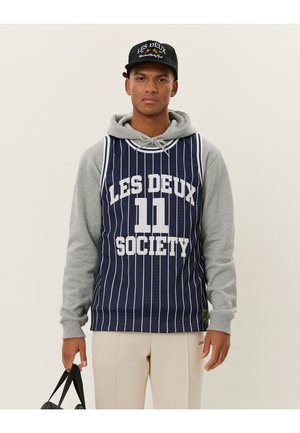 SILAS - Top - dark navy/light ivory