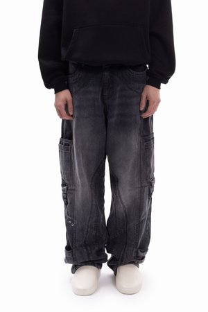 FAVELA HEAVY CUTLINE VINTAGE UNISEX - Jeans relaxed fit - vintage grey