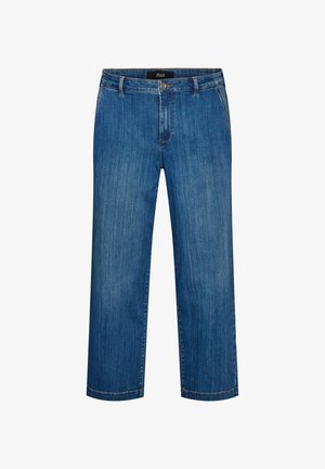 Zizzi, MYRA JEANS IN WEITER PASSFORM MIT HOHER TAILLE - Straight leg jeans - blau