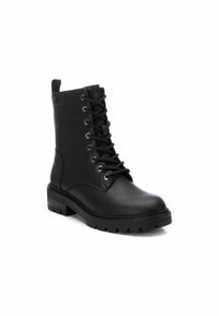 XTI Botines con cordones - black