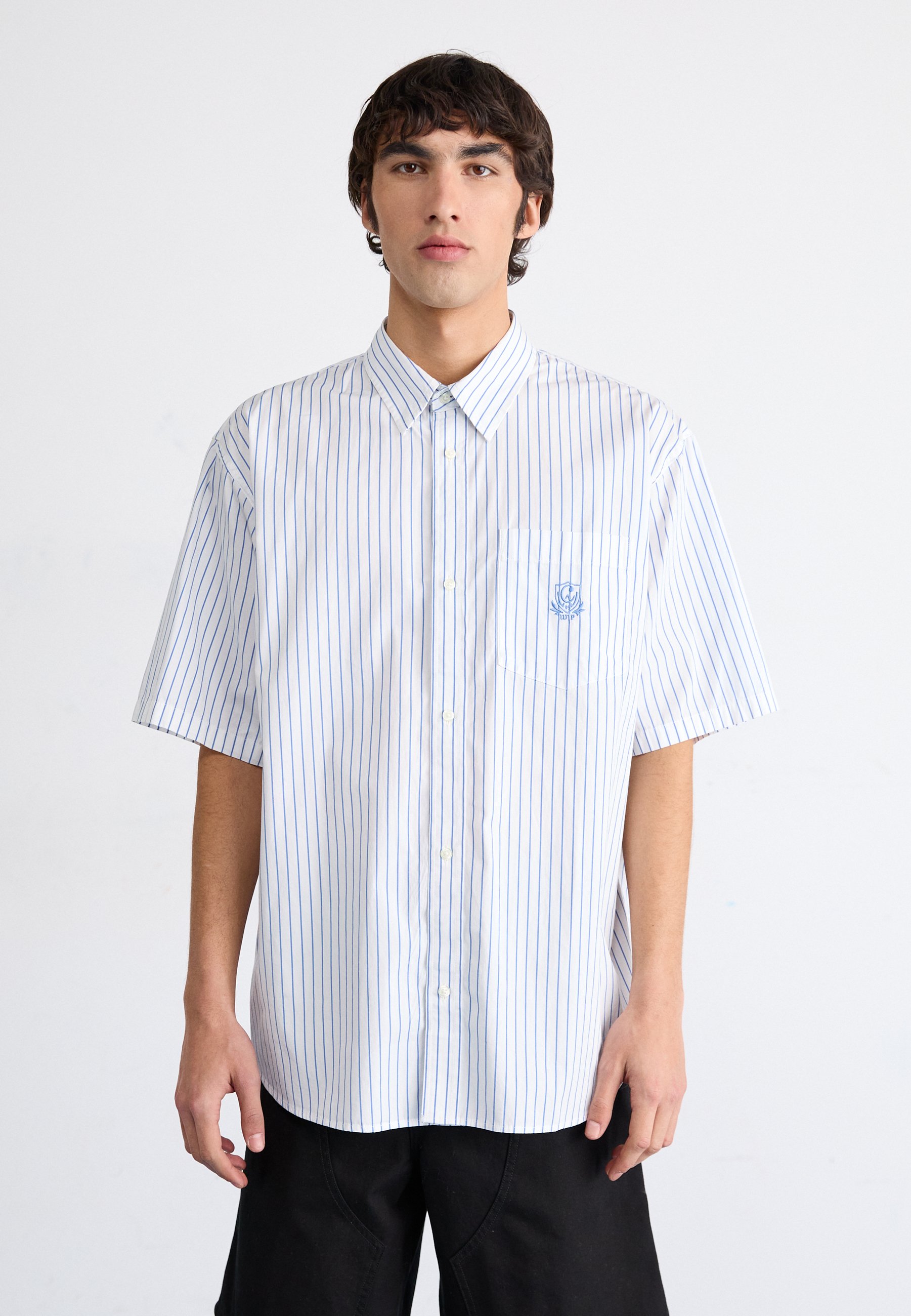 [CARHARTTWIP] S/S LINUS SHIRT ★大人気★ CARHARTT WIP|カーハートWIP】S/Sライナスシャツ(BLACK/WHITE