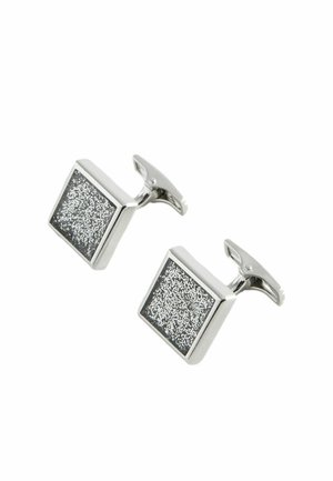 Manschettenknopf - silver-coloured black glitter