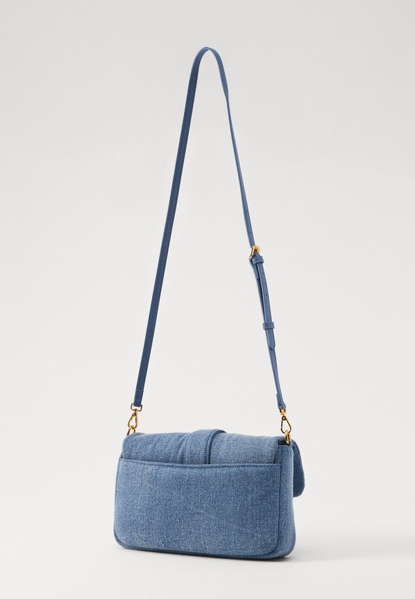 ICONIC SNAKE PUFFY - Cross body bag - indaco chiaro3