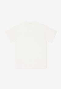 Biała koszulka z krótkim rękawem, wykonana z bawełny. Posiada okrągły dekolt, prosty krój oraz brak wzorów czy akcentów. Gładka faktura.