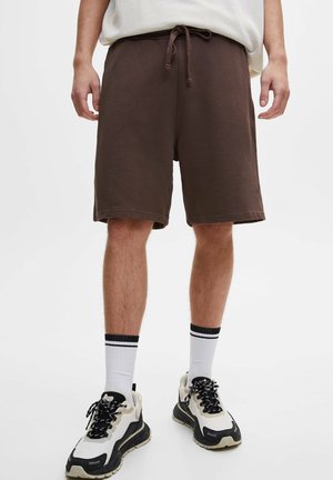 Shorts - mottled brown