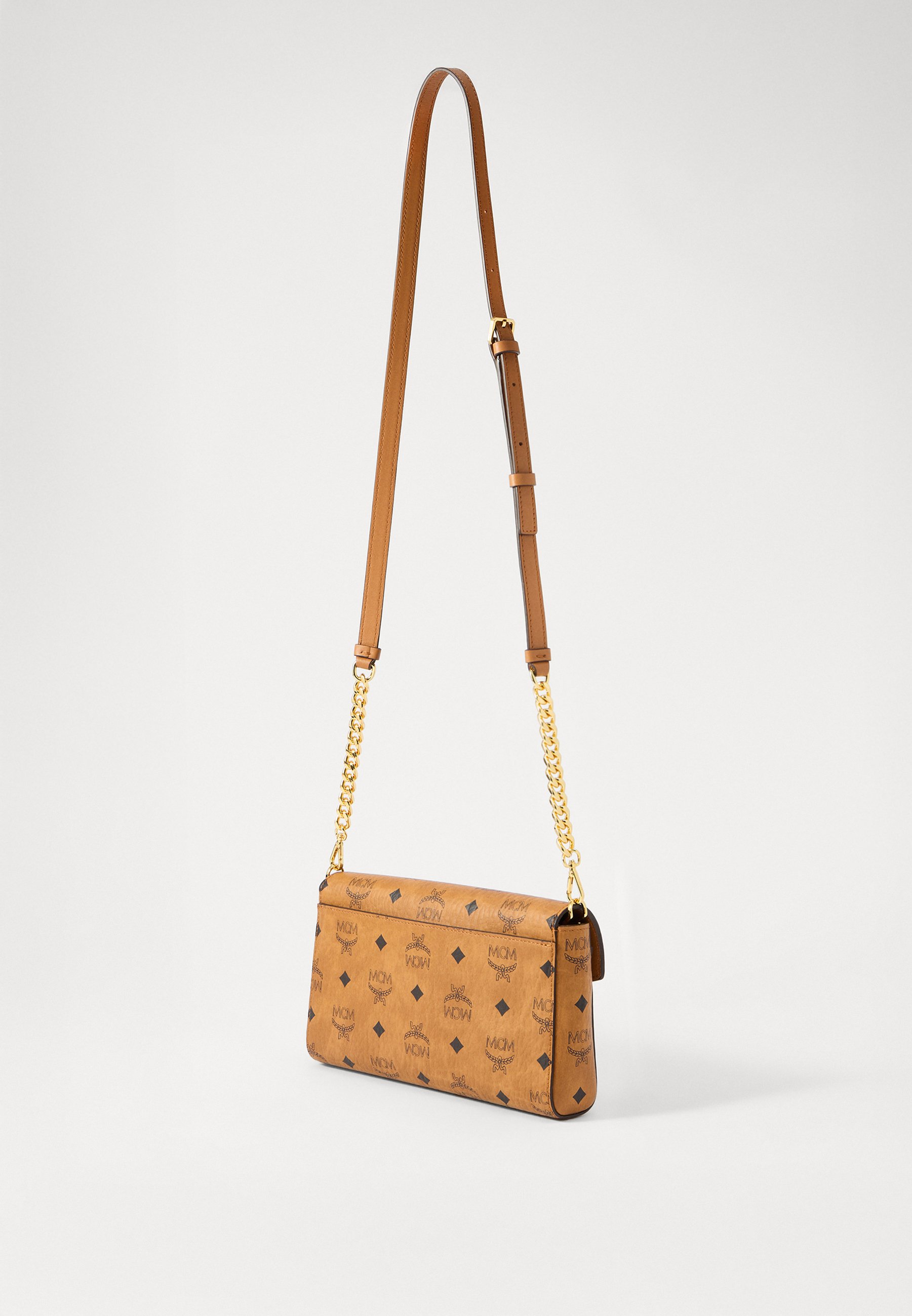 MCM TRACY - Cross body bag - cognac - Zalando