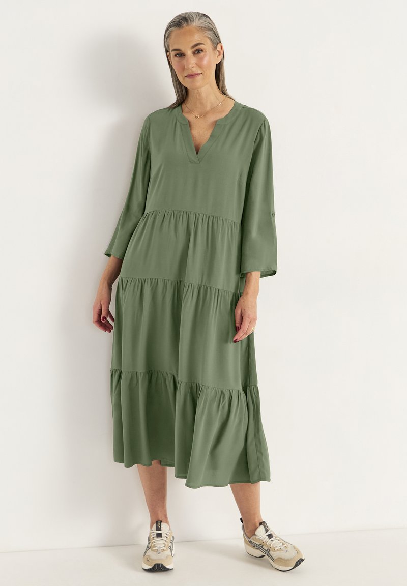 Cellbes of Sweden WITH FLOUNCES - Hverdagskjole - dark green