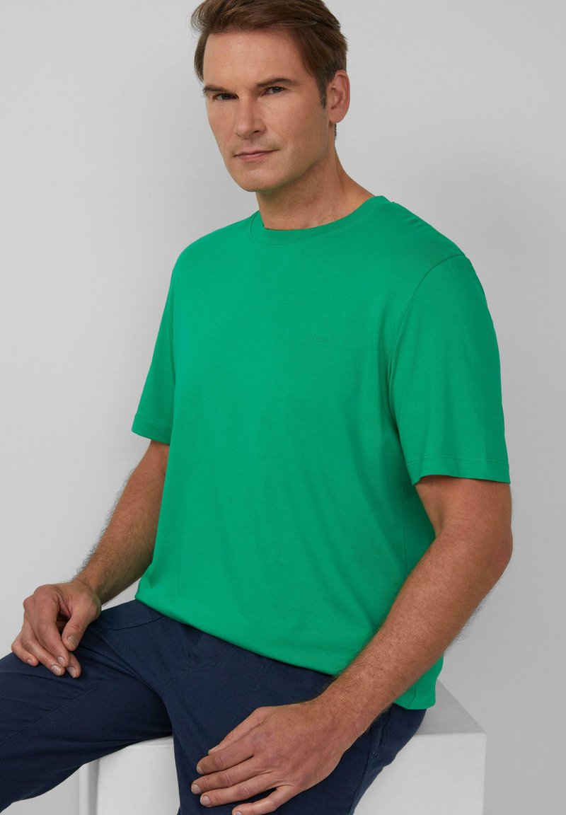 MIT LOGO Basic T-shirt grün/green