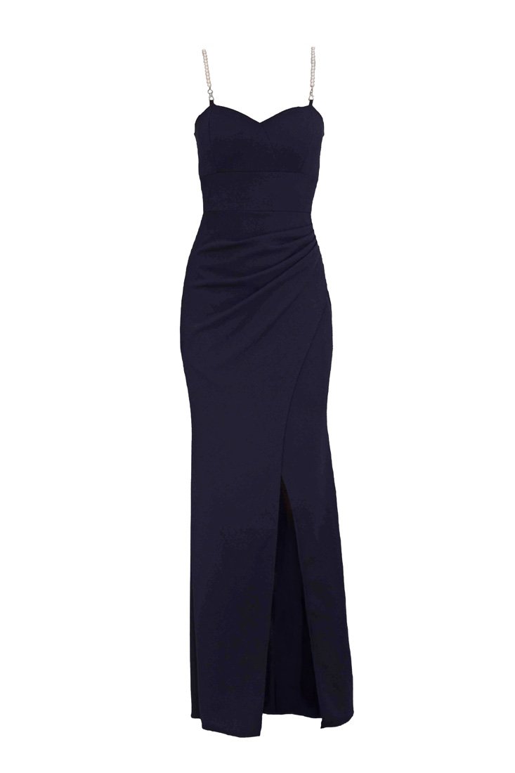 WAL G TALL Cocktailjurk donkerblauw