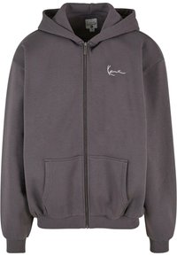 Mikina so zipsom - anthracite