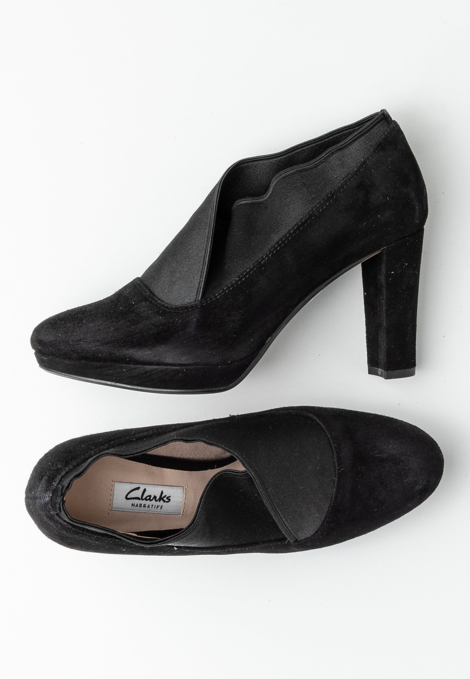 Clarks Sandali con tacco black/nero (Second hand)