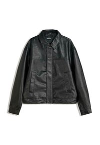 Faux leather jacket - black